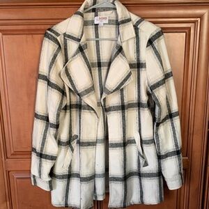 Black & White Plaid Blazer
